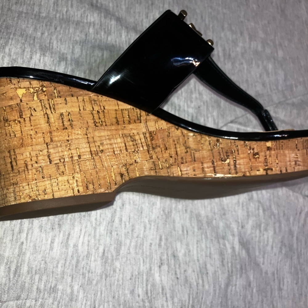 🔥NEW🔥 Sam Edelman W9.5 YARDLIE EMBLEM PLATFORM WEDGE SANDALS NWOB - Picture 5 of 13